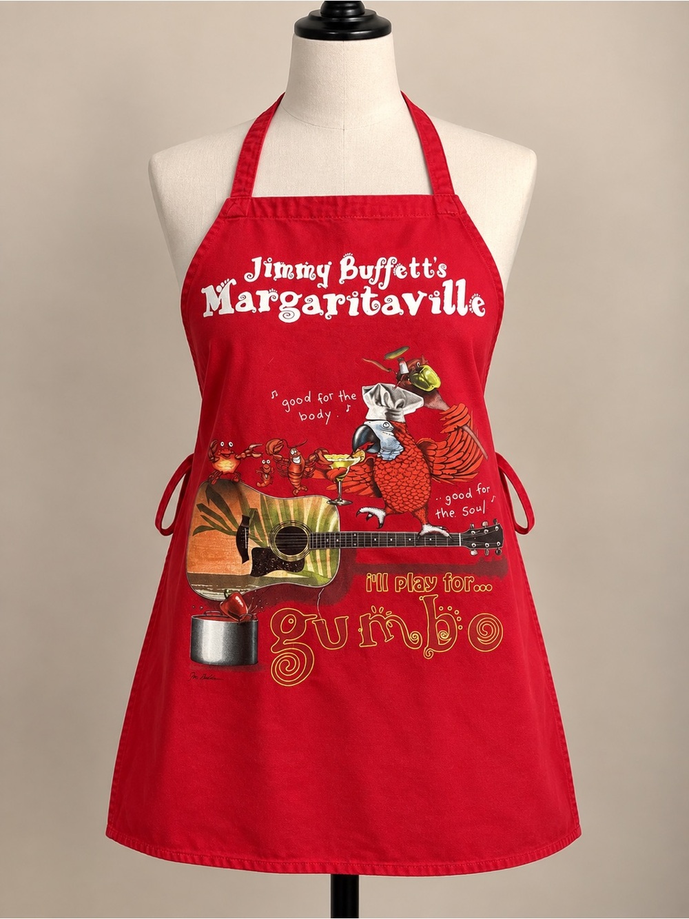 Jimmy Buffett Margaritaville Gumbo Red Apron